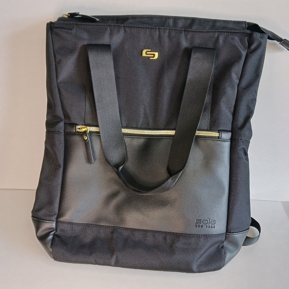 Solo New York Hybrid Tote Backpack Luggage Strap Laptop Travel NWOT School main image 12